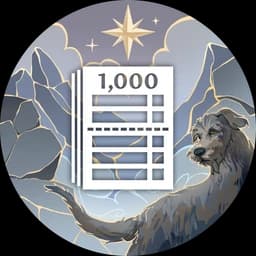 Solve Count 1,000 badge